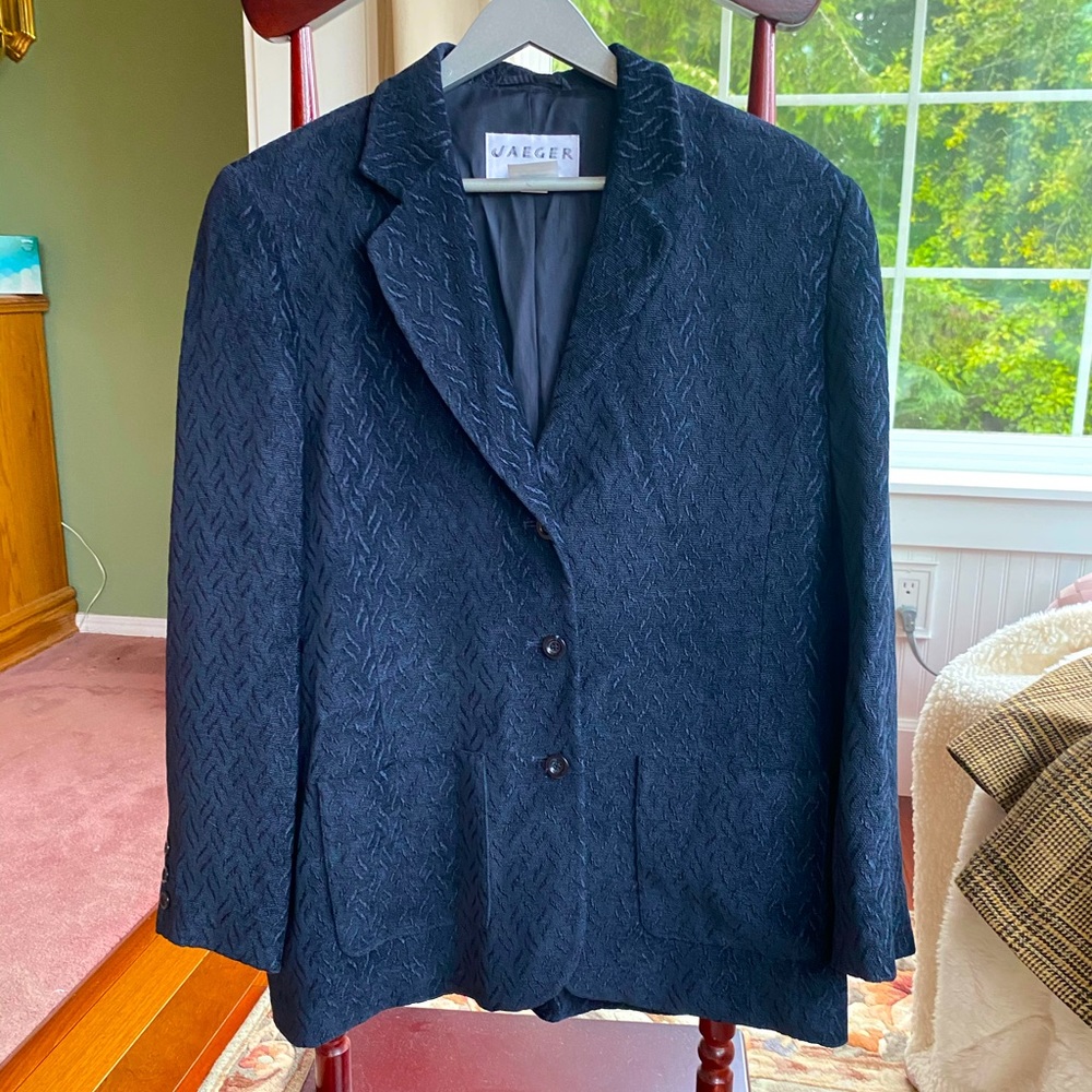 JAEGER blazer, Navy W SZ 14